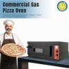 Commercial Gas Pizza Oven Outdoor, 60 x 90 x 15 cm Spacious Chamber, High-Temperature Range 600°C, Efficient Natural Gas Operation - Image 2