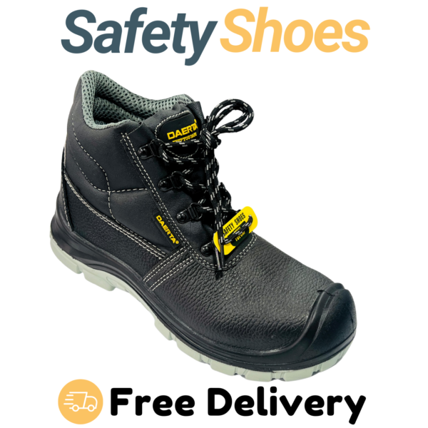 Daerta Steel Toe Work Boots for Men Slip-on Chelsea Boot, Men Safety Shoes