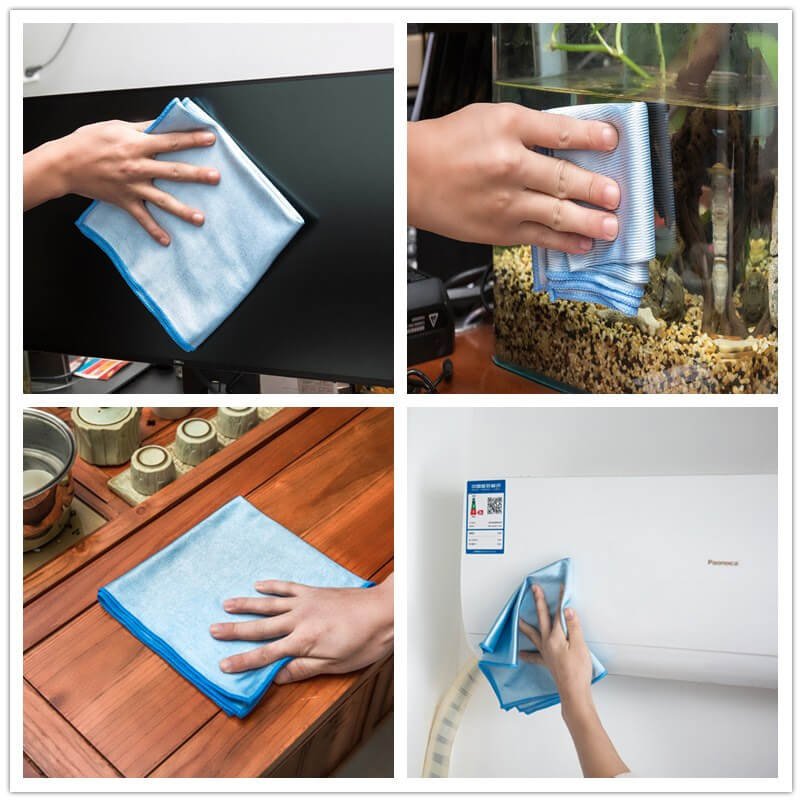 6x Professional Microfibre Glass Cleaning Cloth – Streak Free Towel 40×40/60×70 cm - Image 5