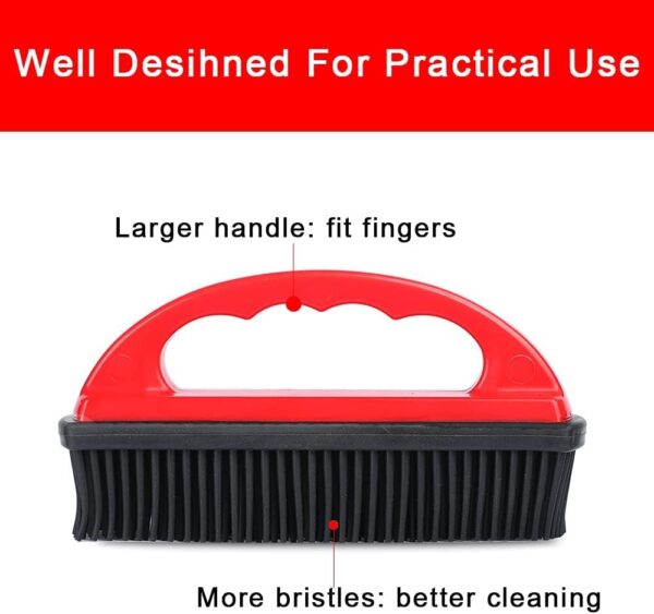 PET HAIR REMOVER BRUSH WITH HANDLE - Image 3