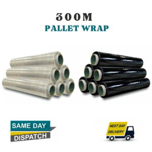 Strong Pallet Stretch Film Shrink Wrap Rolls Parcel Packing Cling Film - 300m