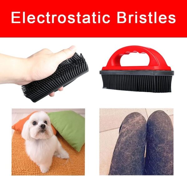 PET HAIR REMOVER BRUSH WITH HANDLE - Image 5