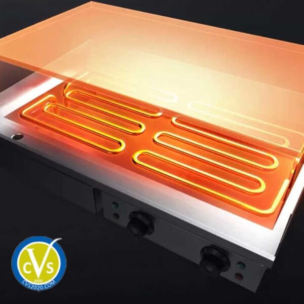 Electric Griddle with Dual Burners – 3KW High-Powered Heating, 50-300°C Temperature - Image 6