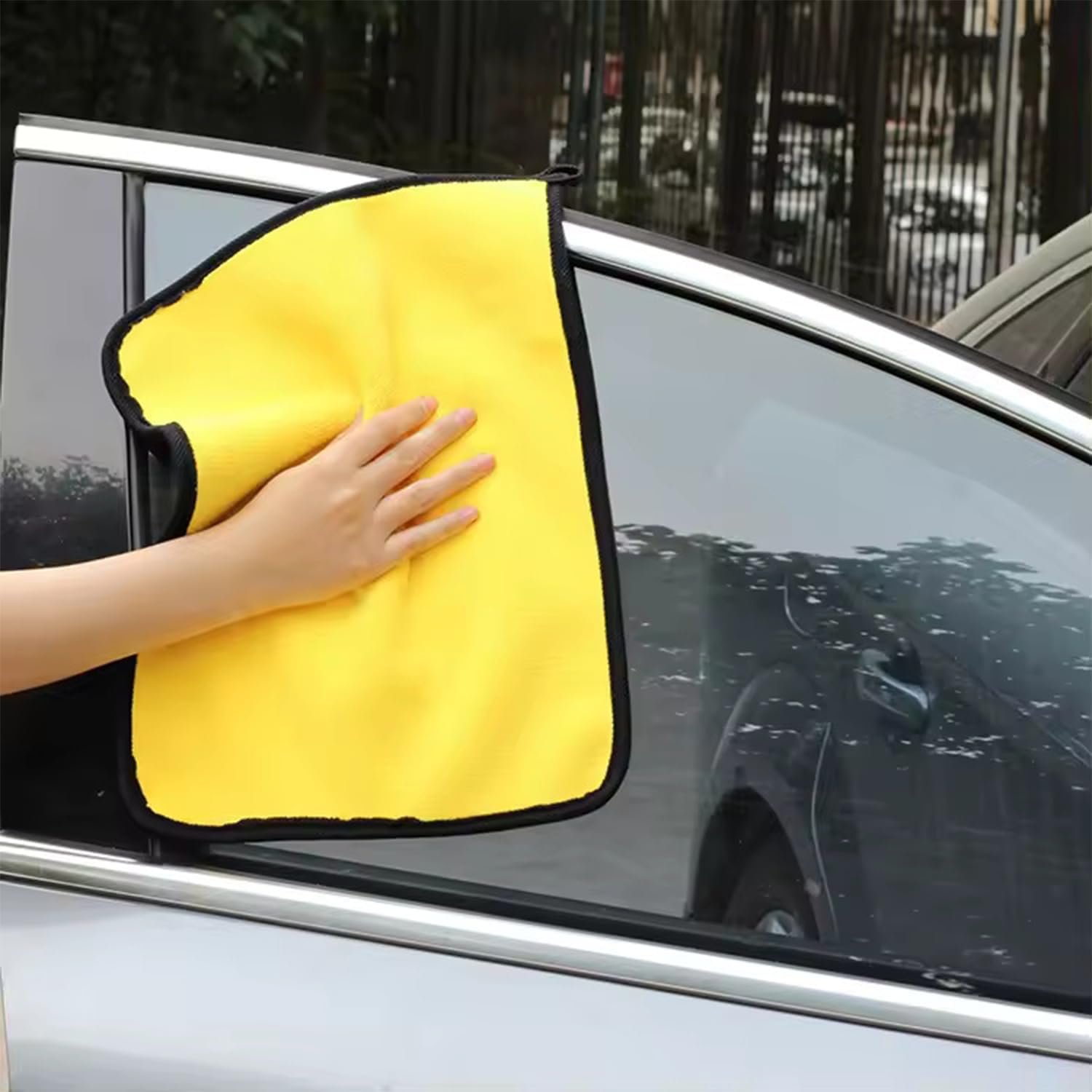 (Pack of 2) Premium Dual-Purpose Microfiber towel for Car Detailing – Scratch-Free, Ultra-Soft, Highly Absorbent Microfibre Cleaning Cloth- 40 x 45CM - Image 3