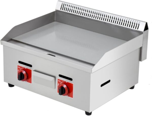 Commercial Gas Griddle with Dual Burners 300°C