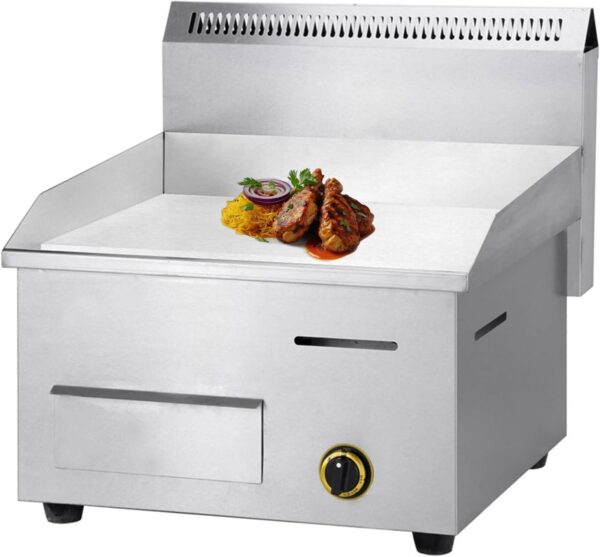 Commercial Gas Griddle – 50°C to 300°C Adjustable Temperature, Thick Steel Cooking Surface - Image 3