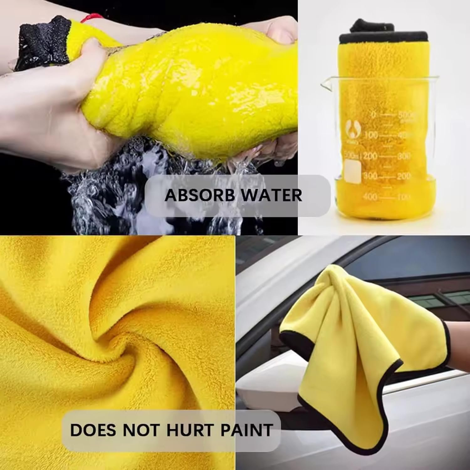 (Pack of 2) Premium Dual-Purpose Microfiber towel for Car Detailing – Scratch-Free, Ultra-Soft, Highly Absorbent Microfibre Cleaning Cloth- 40 x 45CM - Image 5