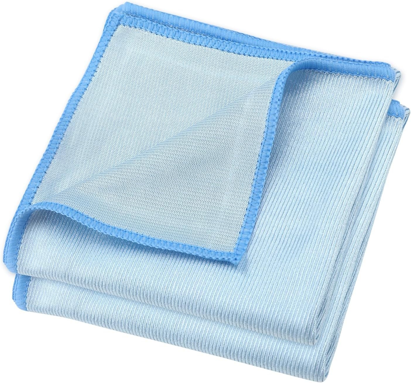 6x Professional Microfibre Glass Cleaning Cloth – Streak Free Towel 40×40/60×70 cm