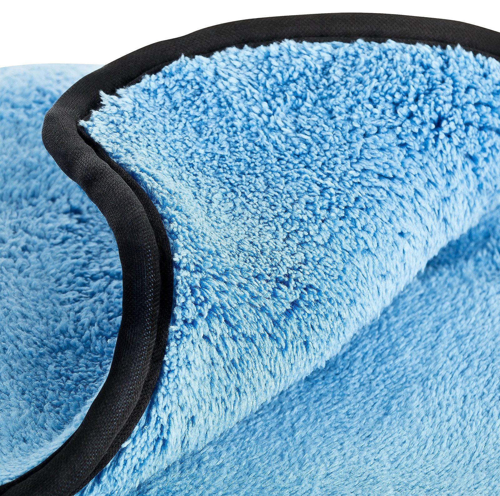 2 Pack Miracle Microfibre Cloths 60×90 cm – Large Plush Car Drying & Cleaning Towels Blue - Image 3
