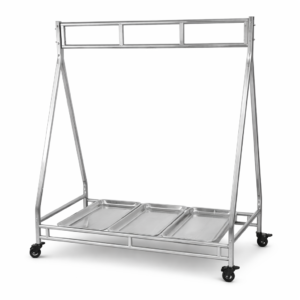 Butchers Meat Hanging Trolley Stainless Steel Hold 600KG Weight 153x62x182 cm