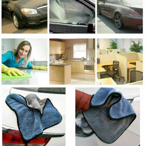 (Pack of 2) Premium Dual-Purpose Microfiber towel for Car Detailing – Scratch-Free, Ultra-Soft, Highly Absorbent Microfibre Cleaning Cloth- 40 x 45CM - Image 9