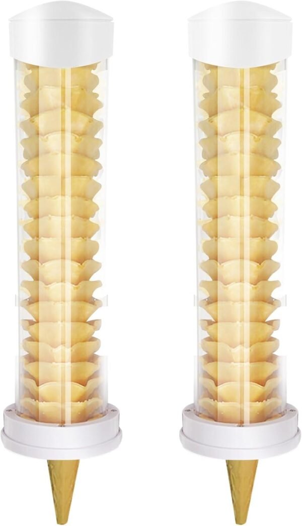 Ice Cream Cone Storage Dispenser Reusable Plastic Ice Cream Cone Holder - Image 9