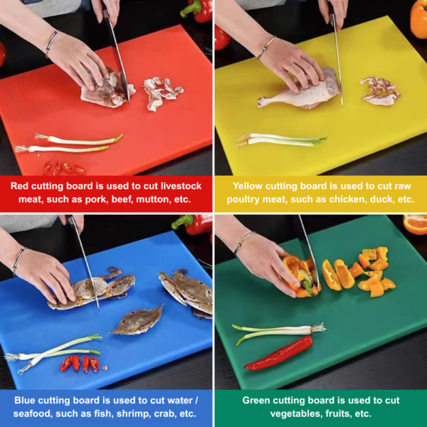 Professional Large Catering Chopping Boards Colour Coded Cutting Board 60x40x2cm - Image 3
