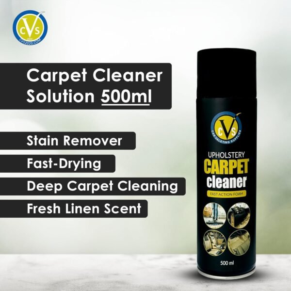 Carpet Cleaner Solution 500ml | Fast-Drying Stain Remover for Sofa, Car Seats, Rugs & Mattresses - Image 2