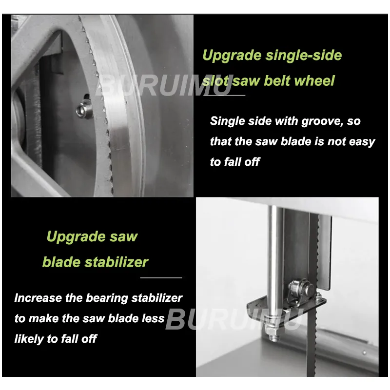 Commercial Electric Bone Saw - 2810 mm - Stainless Steel Butcher's saw HR-400A - Image 2