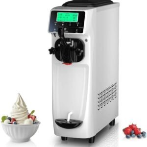 Commercial Soft Serve Ice Cream Machine 16-18L/H Single Head Air Pump 1150W R290