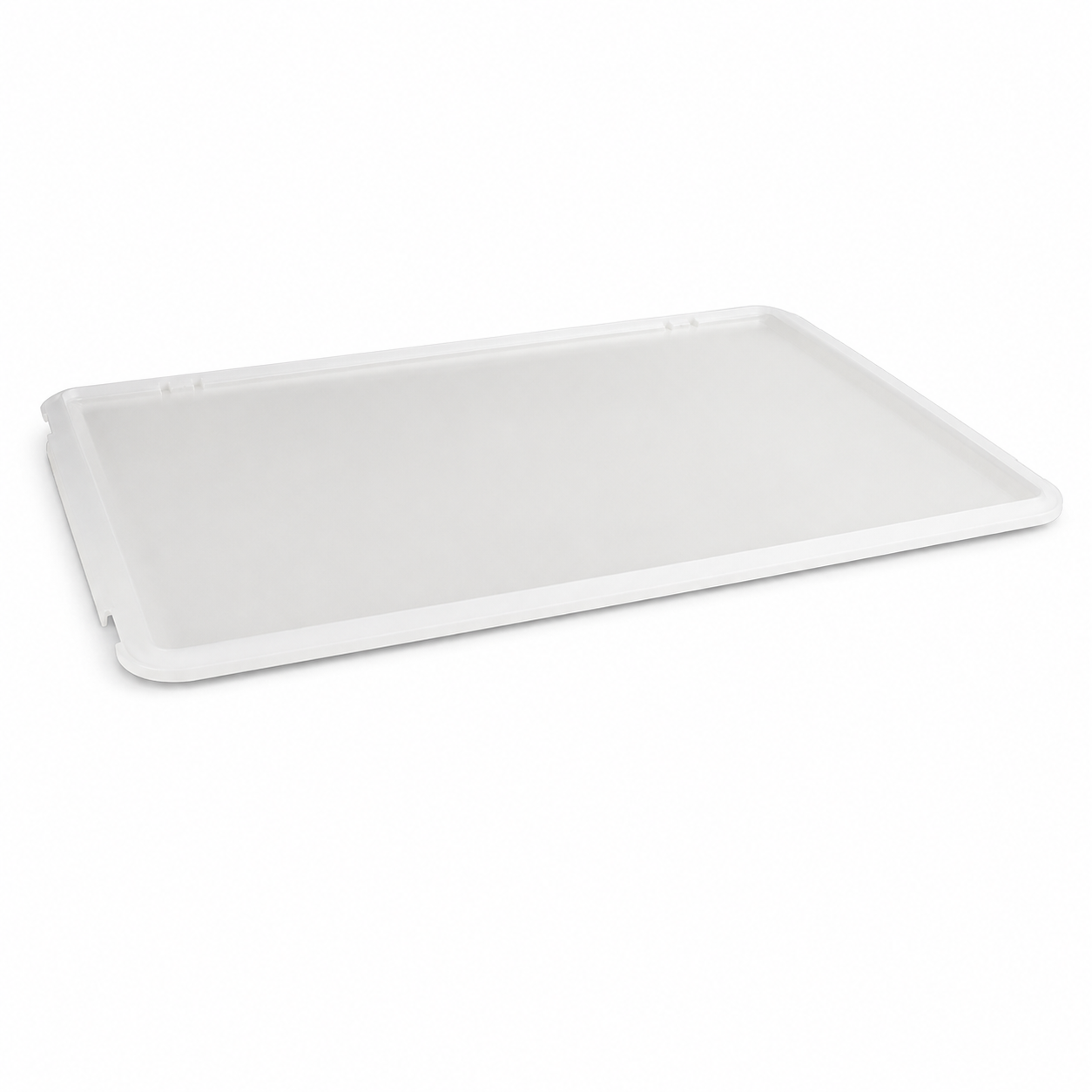 PP Plastic Pizza Dough Tray Lid Flat Cover Bakery Dough Box Cover Stackable